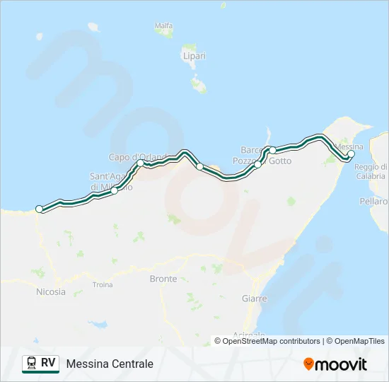 RV Train Line Map