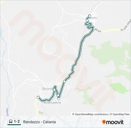 1-2 Bus Line Map