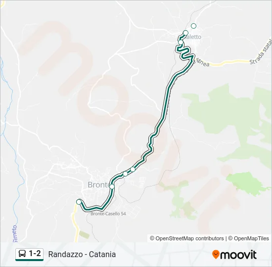 1-2 Bus Line Map