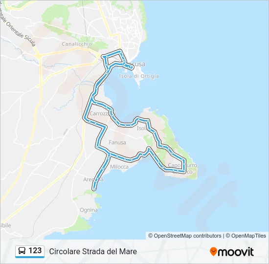123 Bus Line Map