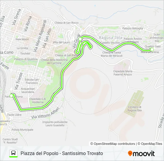 HYBUS VERDE Bus Line Map