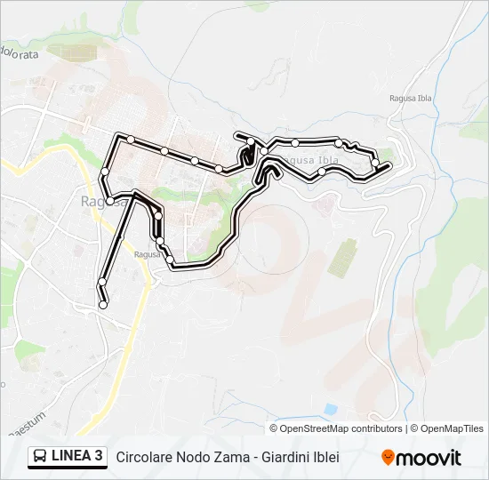 LINEA 3 Bus Line Map
