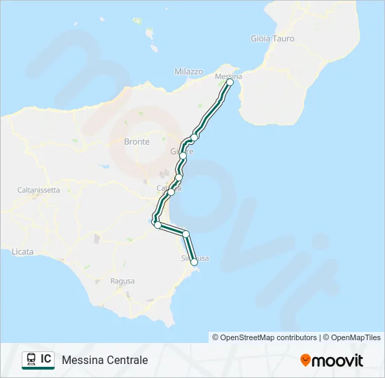 IC Train Line Map