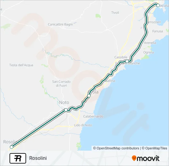 R Train Line Map