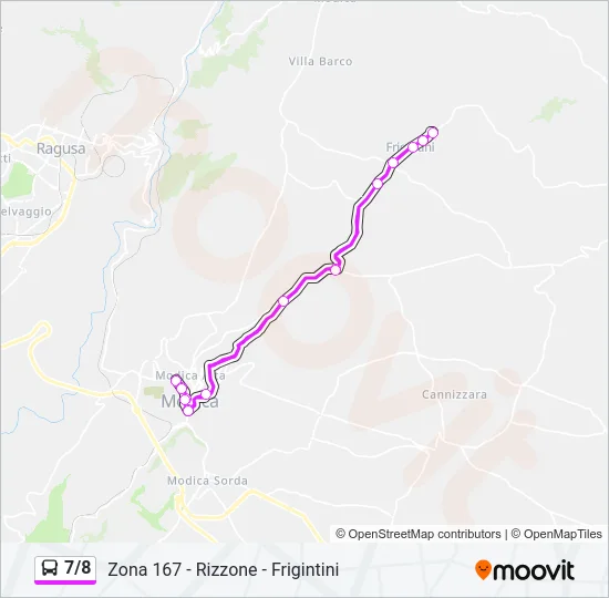 7/8 Bus Line Map