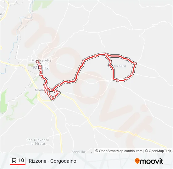 10 Bus Line Map