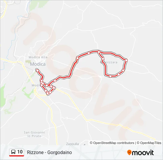 10 Bus Line Map