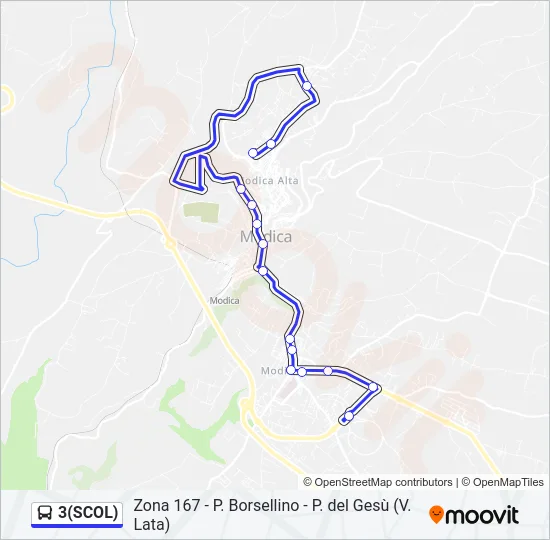 3(SCOL) Bus Line Map
