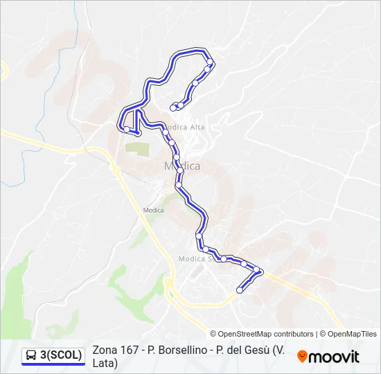3(SCOL) Bus Line Map