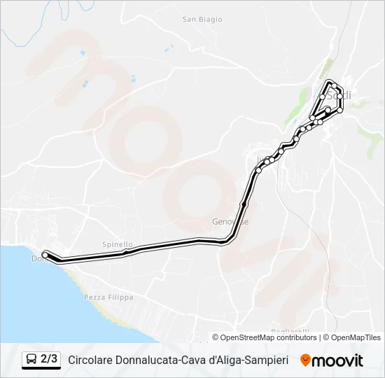 2/3 Bus Line Map