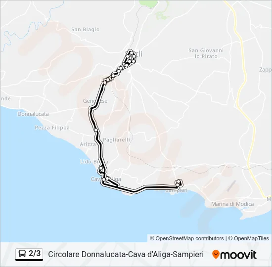 2/3 Bus Line Map