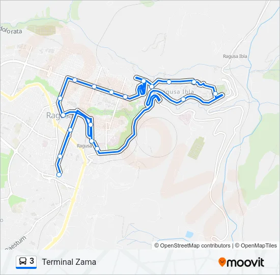 3 Bus Line Map