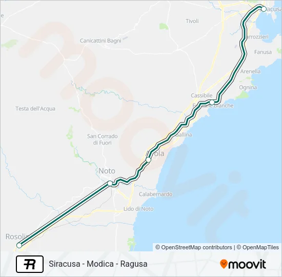 R Train Line Map
