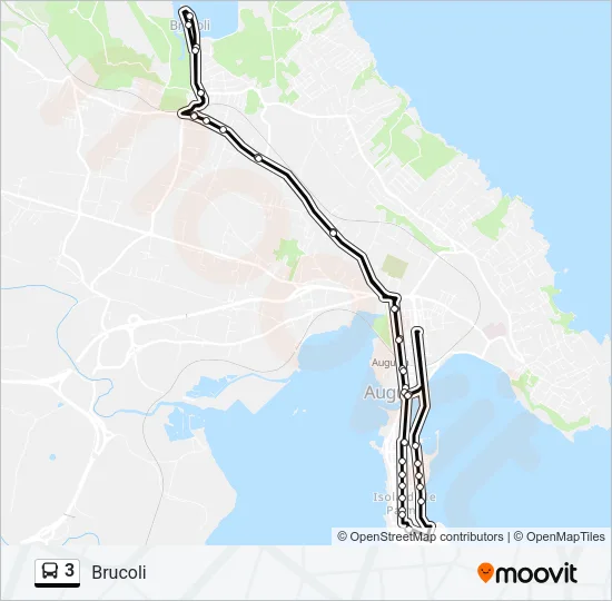 3 Bus Line Map