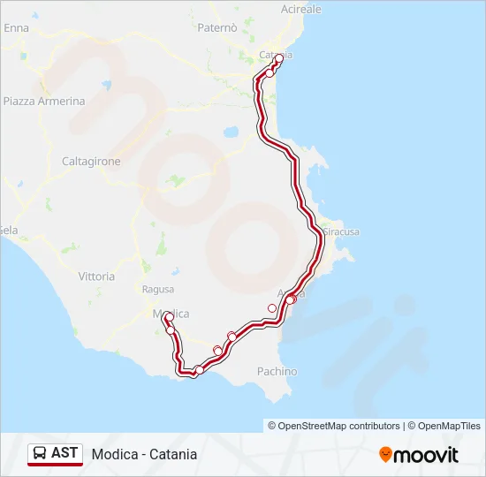 AST Bus Line Map
