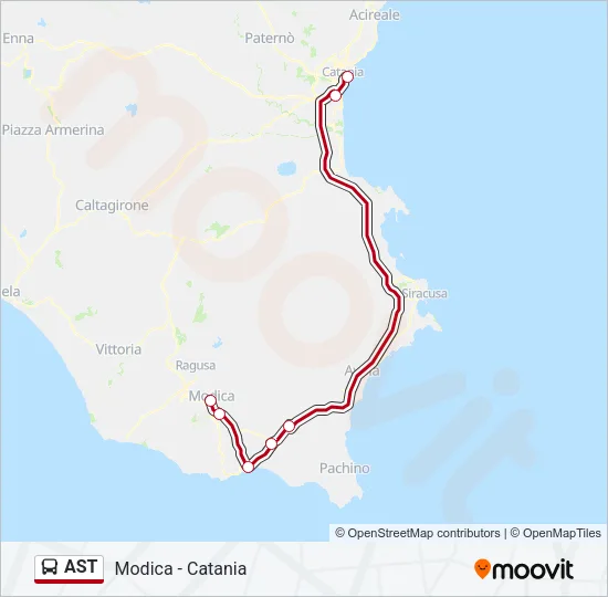 AST Bus Line Map