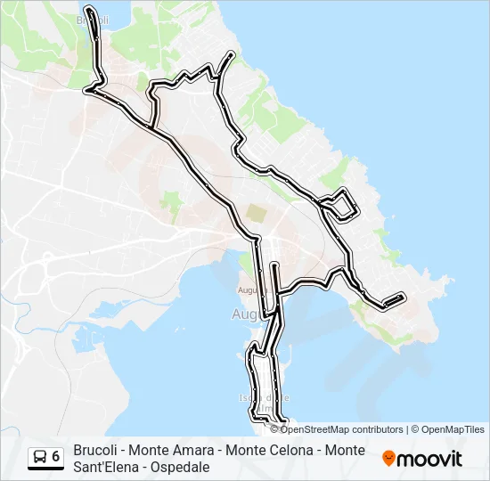 6 Bus Line Map