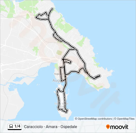 1/4 Bus Line Map