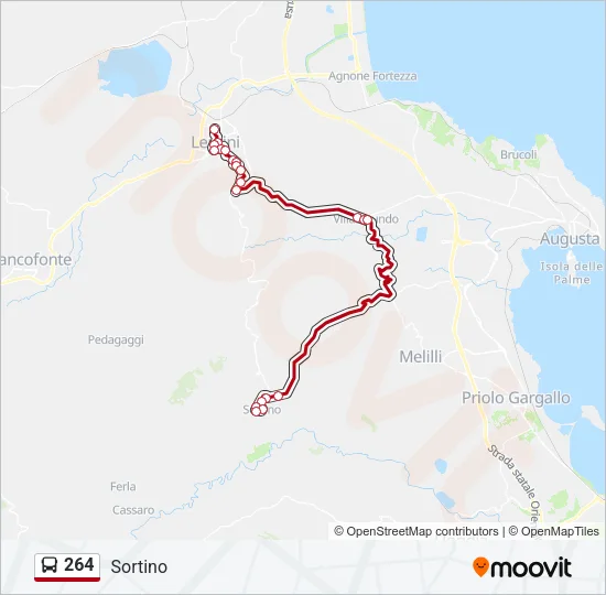 264 Bus Line Map
