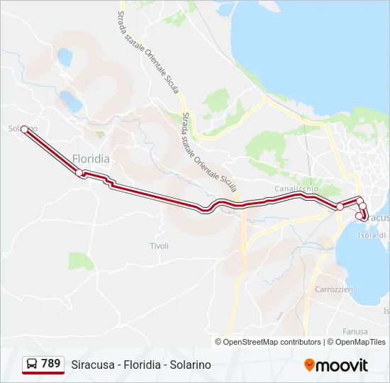 789 Bus Line Map
