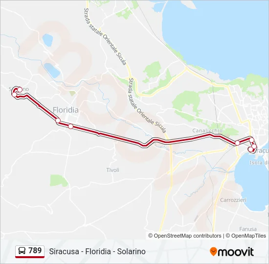 789 Bus Line Map