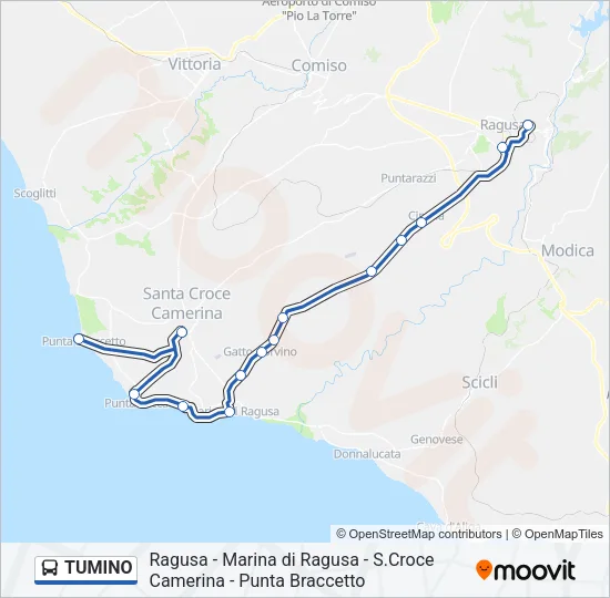 TUMINO Bus Line Map