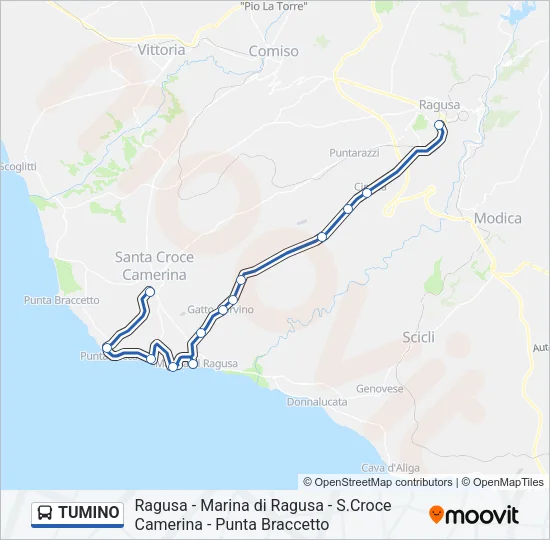 TUMINO Bus Line Map