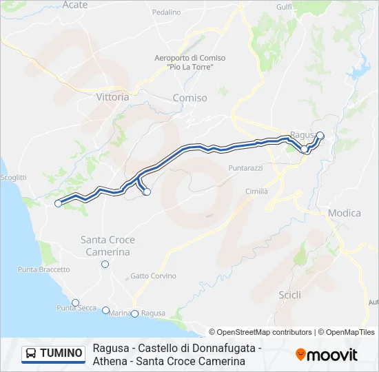 TUMINO Bus Line Map