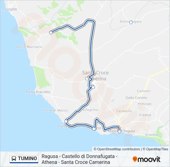 TUMINO Bus Line Map