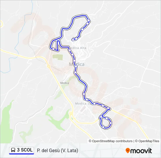 3 SCOL Bus Line Map