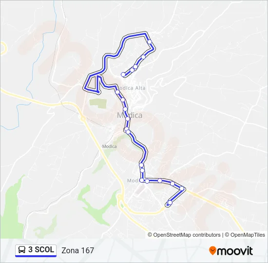 3 SCOL Bus Line Map