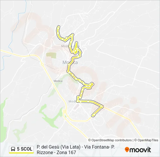 5 SCOL Bus Line Map