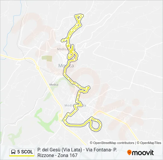5 SCOL Bus Line Map
