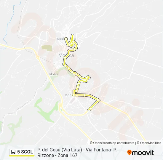 5 SCOL Bus Line Map