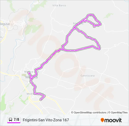 7/8 Bus Line Map