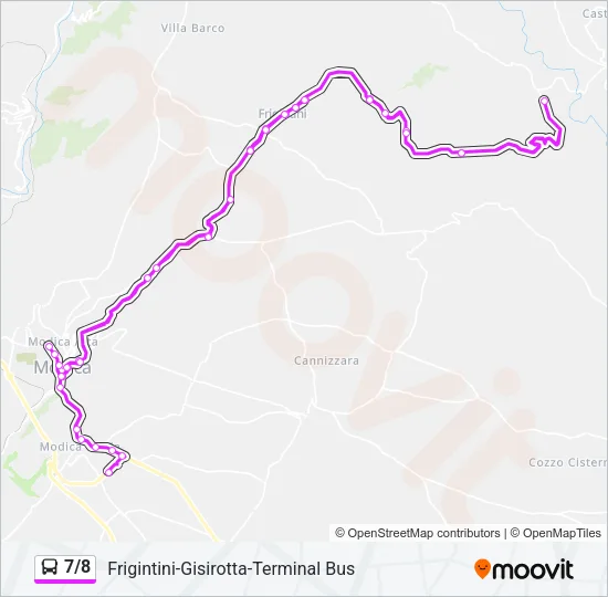 7/8 Bus Line Map
