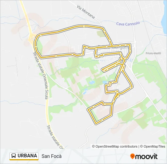 URBANA Bus Line Map