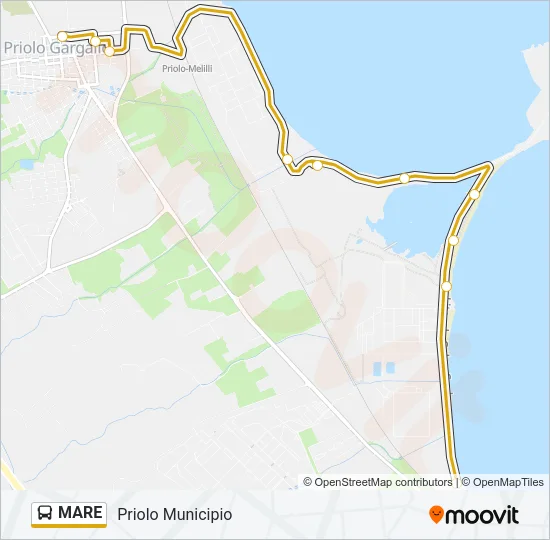 MARE Bus Line Map