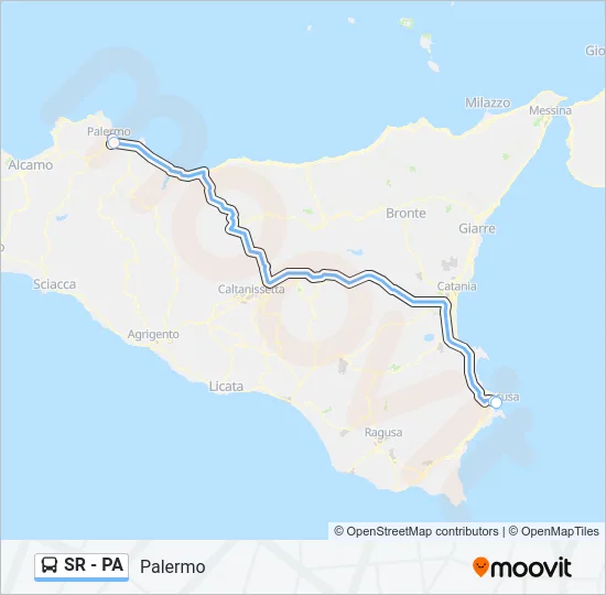 SR - PA Bus Line Map