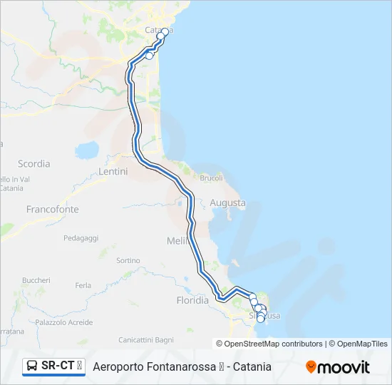 SR-CT ✈ Bus Line Map