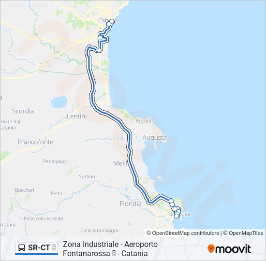 SR-CT ✈ bus Line Map