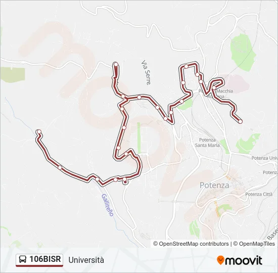 106BISR Bus Line Map