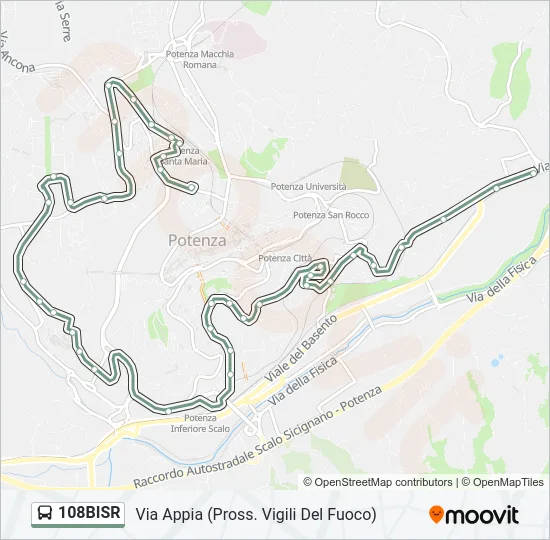 108BISR Bus Line Map