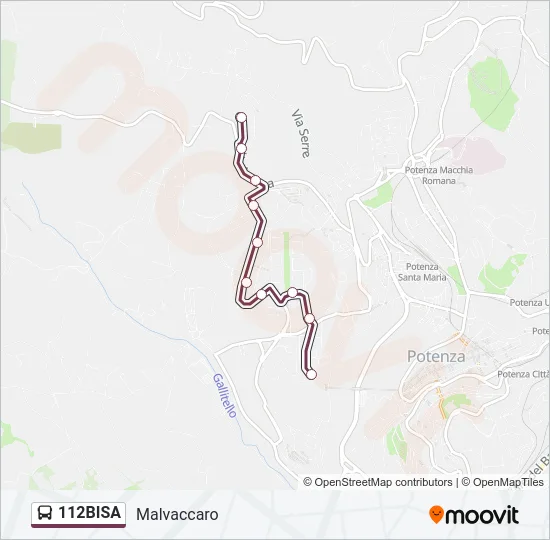 112BISA Bus Line Map