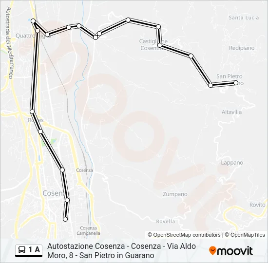 1 A Bus Line Map