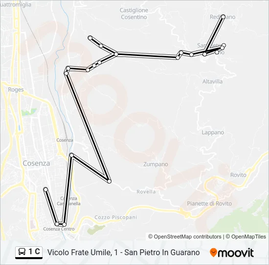 1 C Bus Line Map