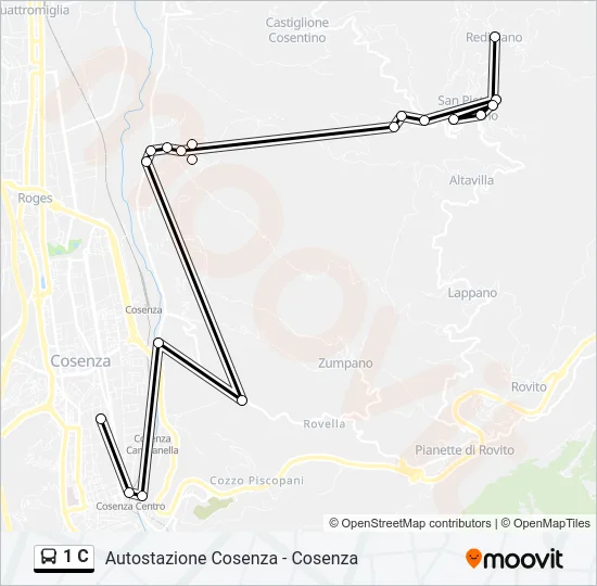 1 C Bus Line Map