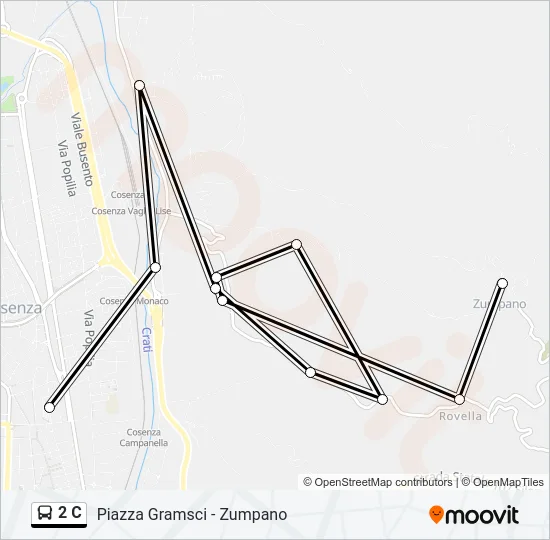 2 C Bus Line Map