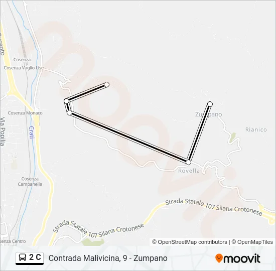 2 C Bus Line Map