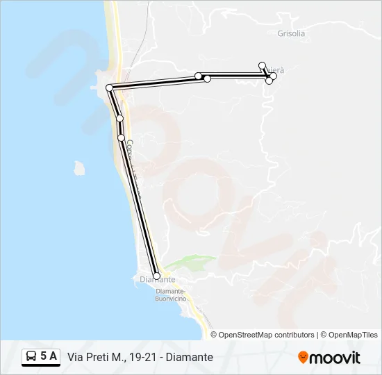 5 A Bus Line Map